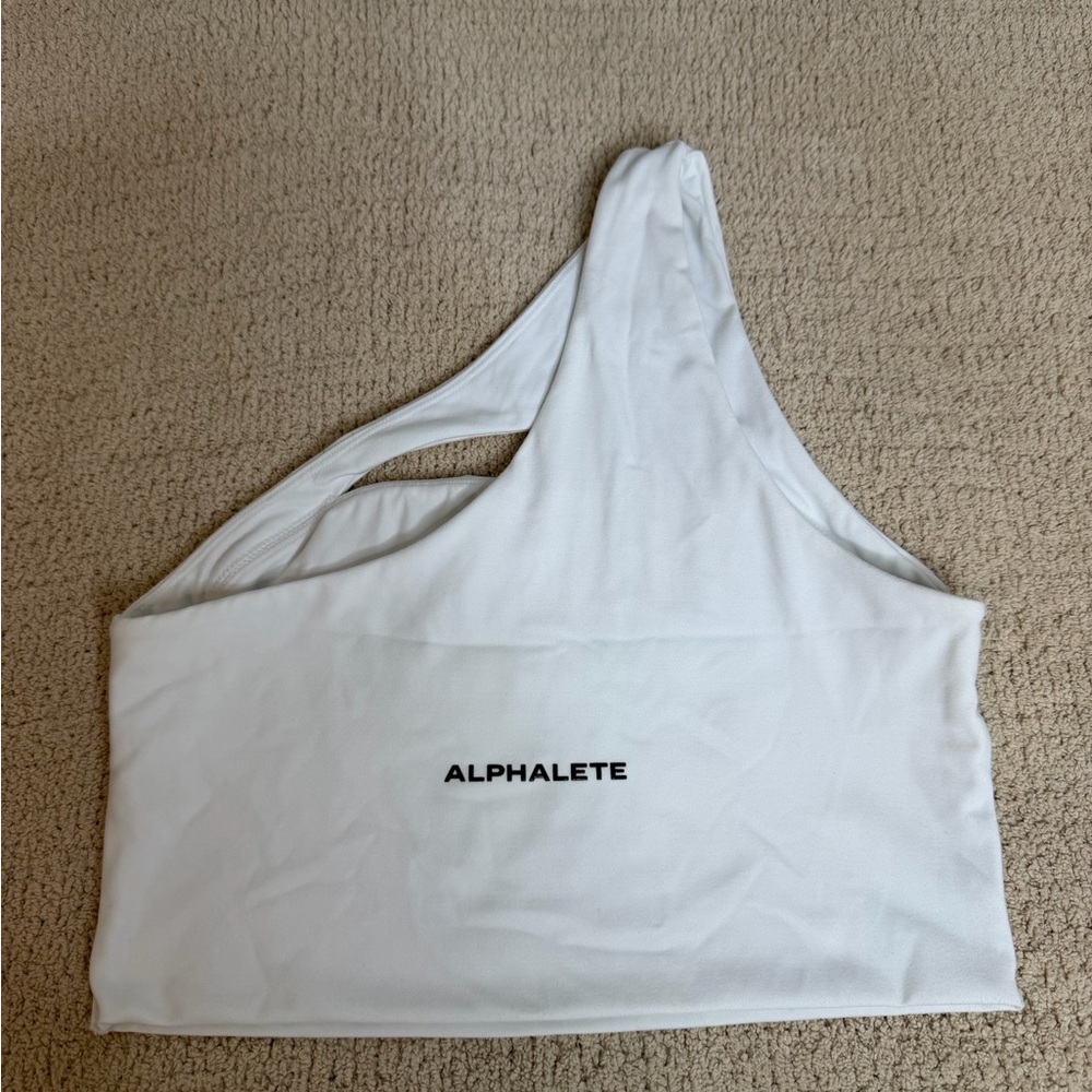 Alphalete One Shoulder Crop top / sports bra - Picture 2 of 2